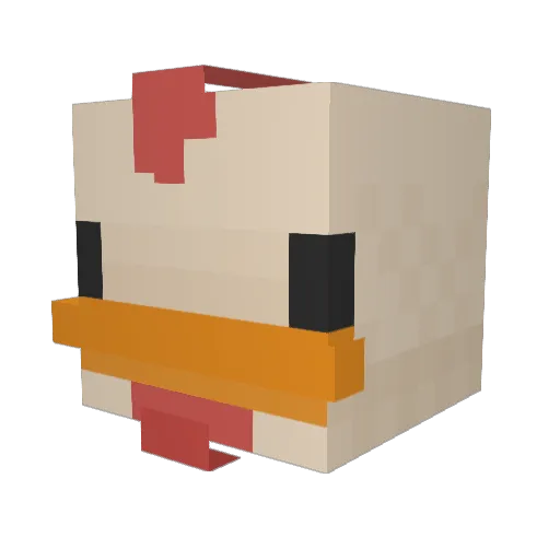xX_Nugget_Xx2 Minecraft avatar head, 3D render