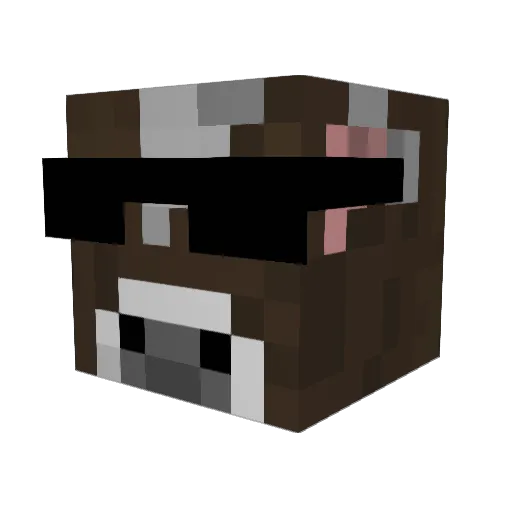 xX_SHARPNESS_Xx Minecraft avatar head, 3D render
