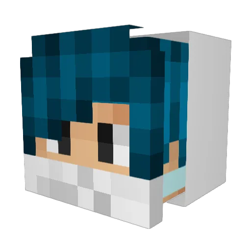 xX_Yanter_Xx Minecraft avatar head, 3D render