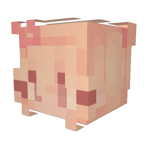xX_fuwa_Xx Minecraft avatar head, 3D render