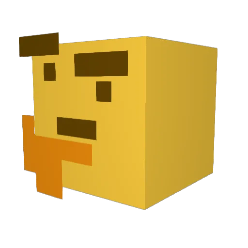 xX_mynamejeff_Xx Minecraft avatar head, 3D render
