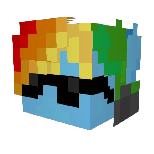 xX_skeeb4ll_Xx Minecraft avatar head, 3D render