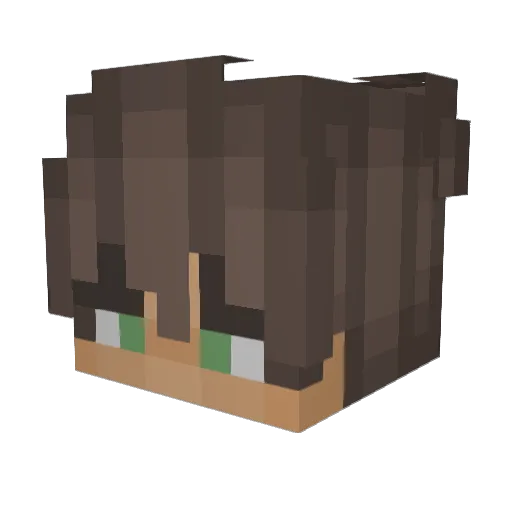 xXalius Minecraft avatar head, 3D render