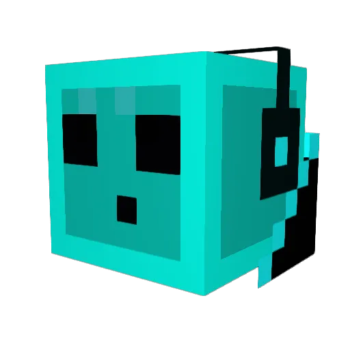 xXalphaquexX Minecraft avatar head, 3D render