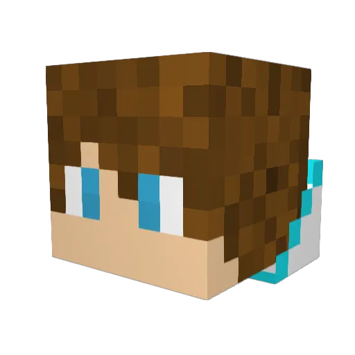 xXawesomeXx75 Minecraft avatar head, 3D render