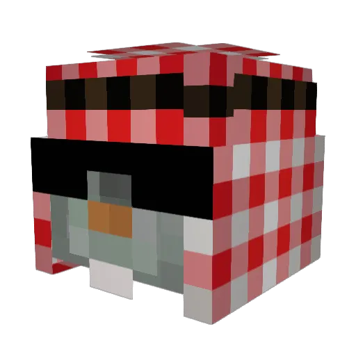 xXbeixXDMC Minecraft avatar head, 3D render