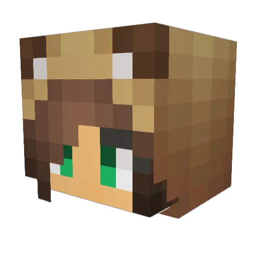 xXcarlynXx Minecraft avatar head, 3D render