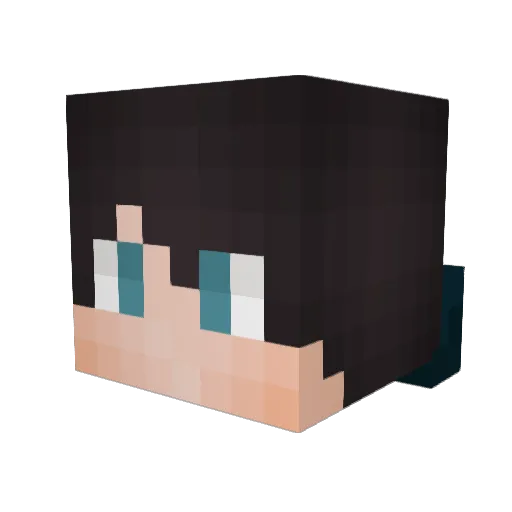 xXcrownhandXx Minecraft avatar head, 3D render