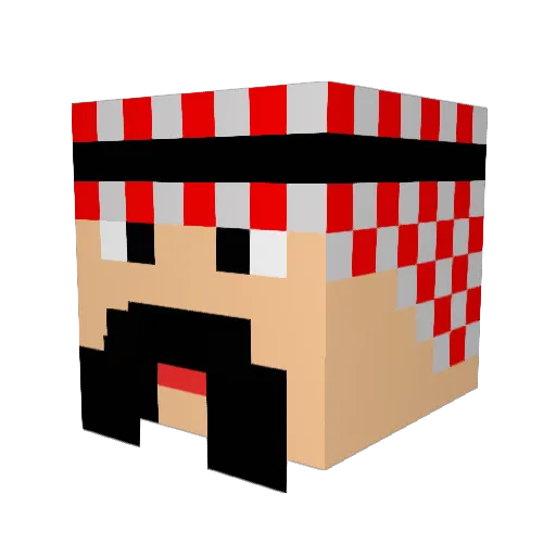 xXd7oomeXxKsa Minecraft avatar head, 3D render
