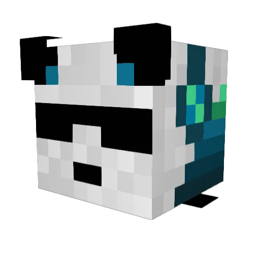 xXdarkfoxXx Minecraft avatar head, 3D render