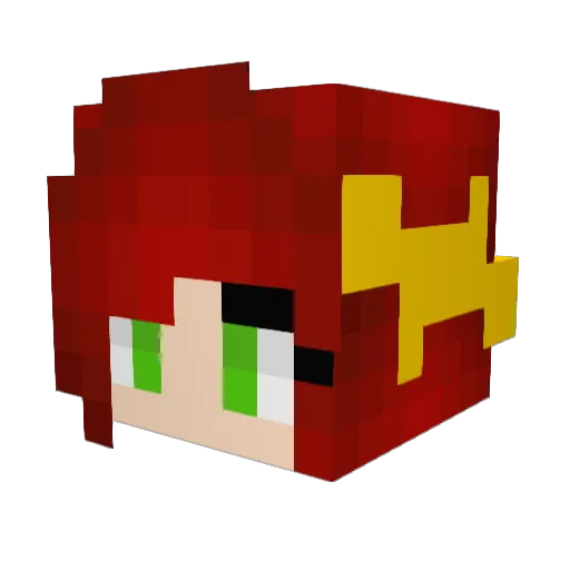 xXdisney_girlXx Minecraft avatar head, 3D render