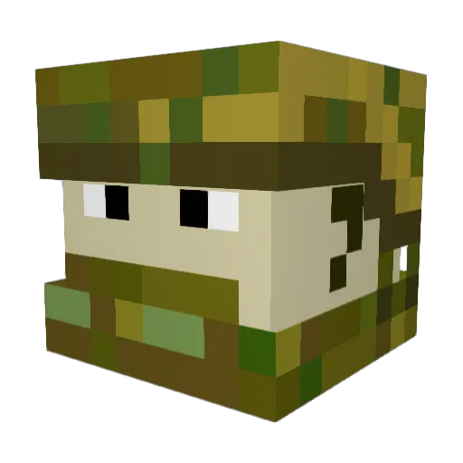 xXdk_gokuY Minecraft avatar head, 3D render