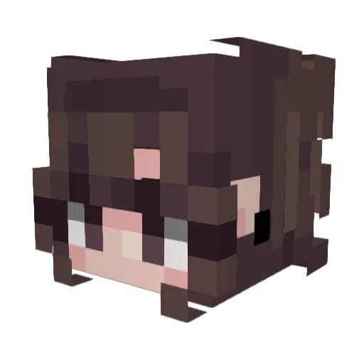 xXenXeno Minecraft avatar head, 3D render
