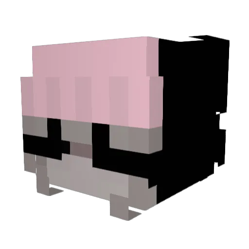 xXenia_ Minecraft avatar head, 3D render