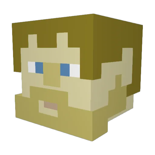 xXenoStarx Minecraft avatar head, 3D render
