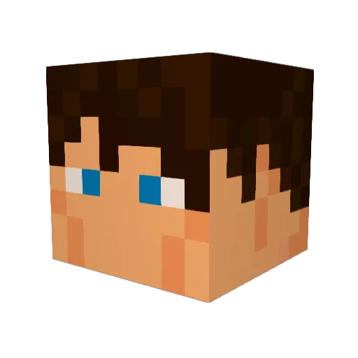 xXfadeX Minecraft avatar head, 3D render