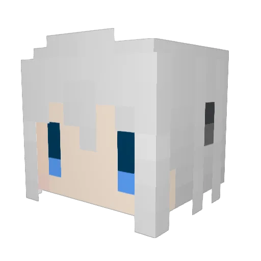 xXffXx Minecraft avatar head, 3D render