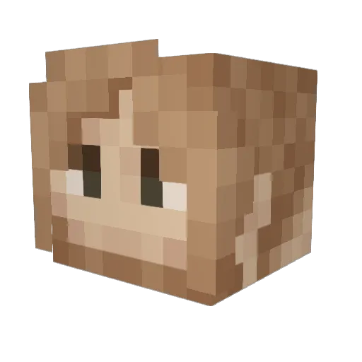 xXgarraXx Minecraft avatar head, 3D render