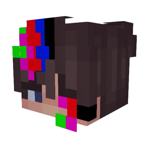 xXglitchzzzXx Minecraft avatar head, 3D render