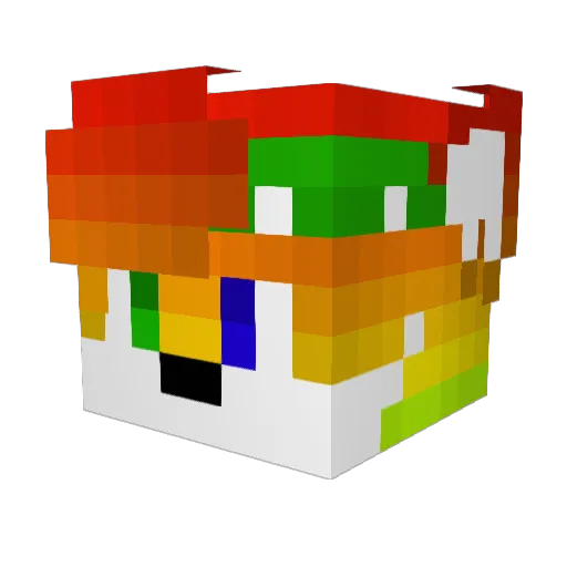 xXhehexdHDLPXx Minecraft avatar head, 3D render