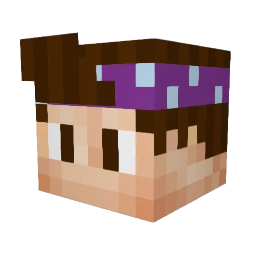 xXhufiXx Minecraft avatar head, 3D render