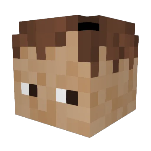 xXisufXx Minecraft avatar head, 3D render