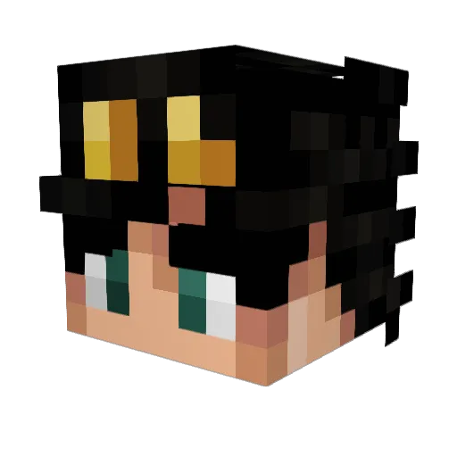 xXjal25Xx Minecraft avatar head, 3D render