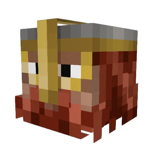 xXjameXx Minecraft avatar head, 3D render