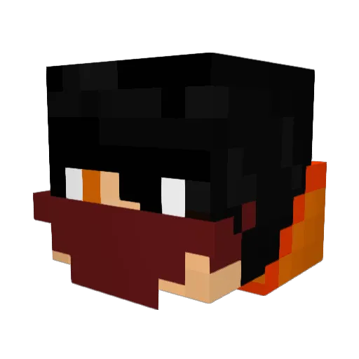 xXkadenrules Minecraft avatar head, 3D render