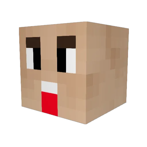xXl3on57Xx Minecraft avatar head, 3D render