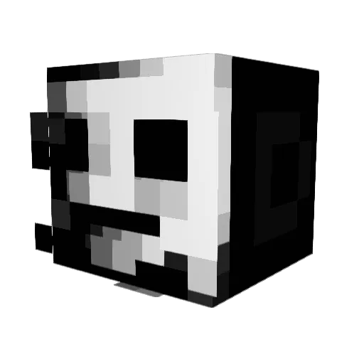 xXlunerXx Minecraft avatar head, 3D render