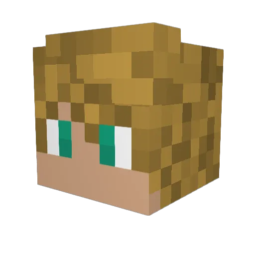 xXmine4JesusXx Minecraft avatar head, 3D render