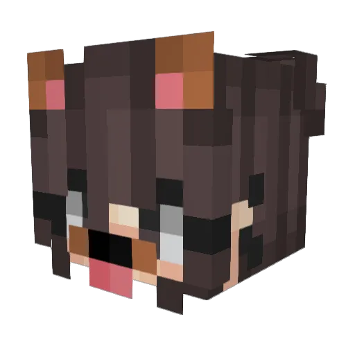 xXmoonlighxtXx Minecraft avatar head, 3D render