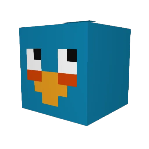 xXnipa Minecraft avatar head, 3D render