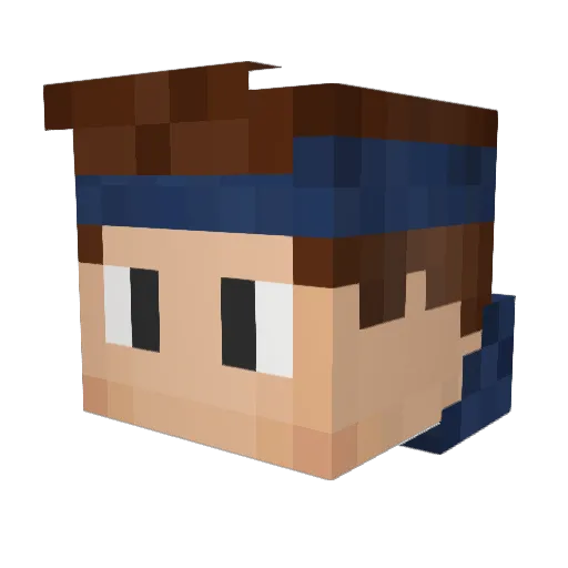xXsamakiXx Minecraft avatar head, 3D render