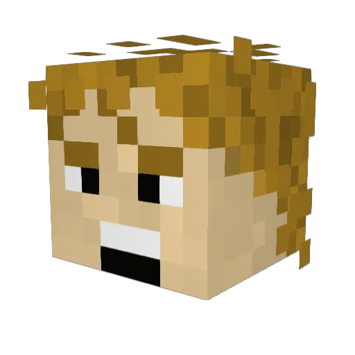 xXsergeiXx Minecraft avatar head, 3D render
