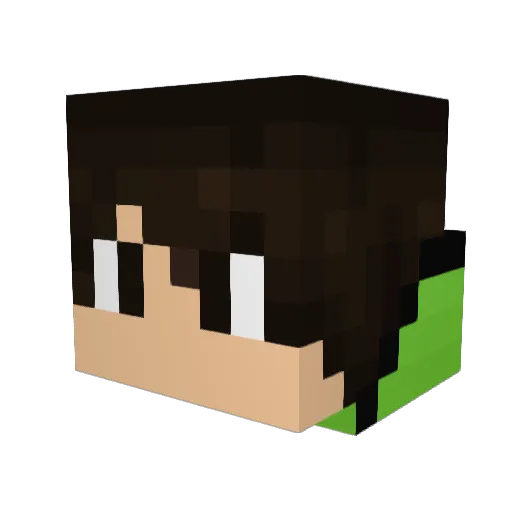 xXshionMCXx Minecraft avatar head, 3D render