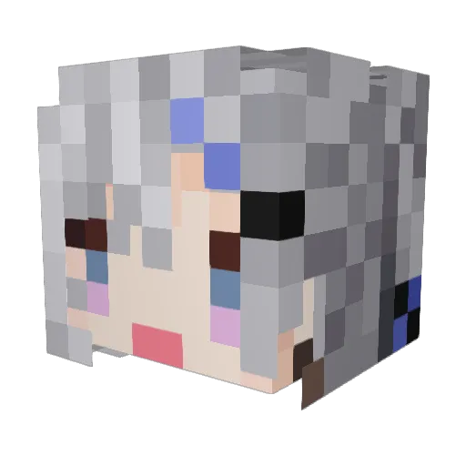 xXsnow_killerXx Minecraft avatar head, 3D render