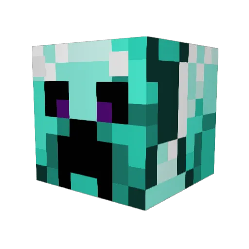 xXspalshXx Minecraft avatar head, 3D render