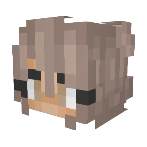xXsusannaXx Minecraft avatar head, 3D render