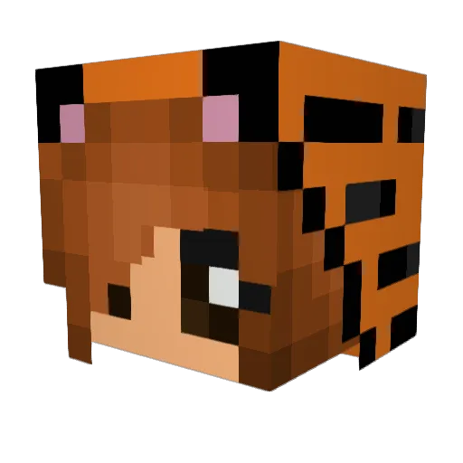 xXwhoreXx Minecraft avatar head, 3D render