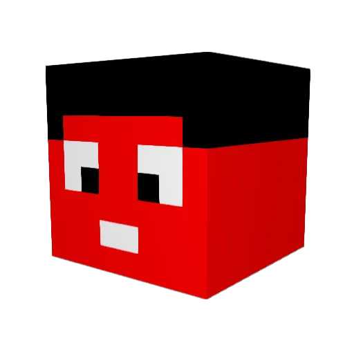 xXx7Pris0ner Minecraft avatar head, 3D render