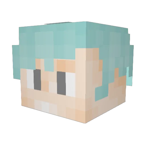 xXxAeonxXx Minecraft avatar head, 3D render