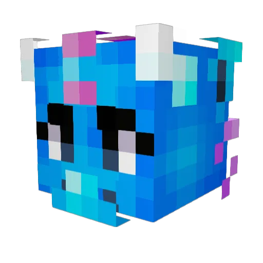 xXxCloudsxXx Minecraft avatar head, 3D render