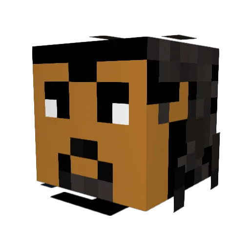 xXxElCigalaxXx Minecraft avatar head, 3D render