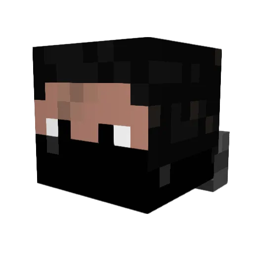 xXxGrimxXx Minecraft avatar head, 3D render