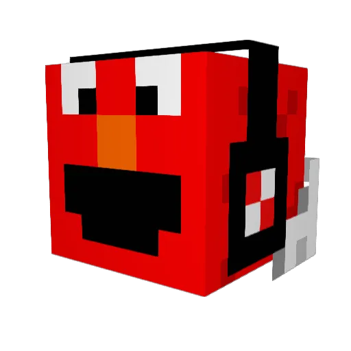 xXxLILREDxXx Minecraft avatar head, 3D render