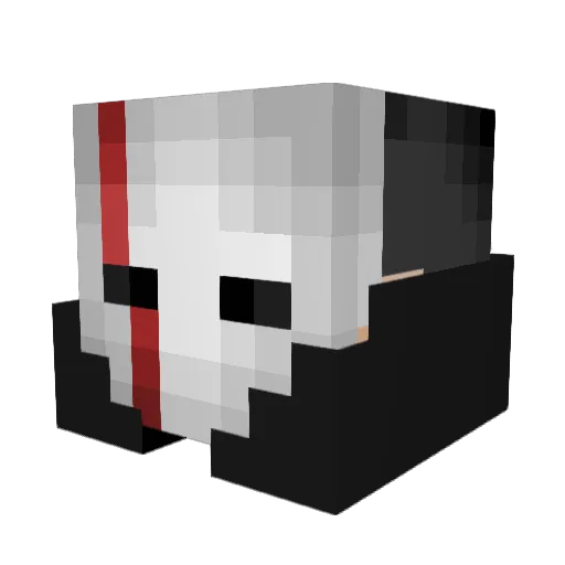 xXxVOIDxXx Minecraft avatar head, 3D render
