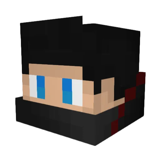 xXx_Midg3txXx Minecraft avatar head, 3D render