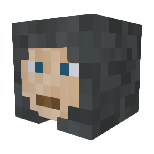 xXxmemestarxXx Minecraft avatar head, 3D render